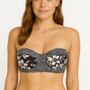 Altard State Swim Bikini Top Bandeau Small Black